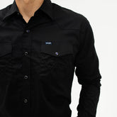 Camisa Wrangler Basica Lisa Negra 046